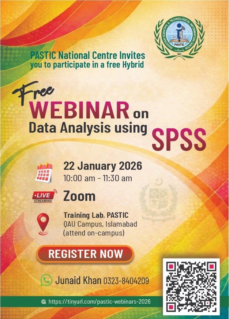 Join FREE Webinar on Data Analytics using SPSS on 20th January 2026