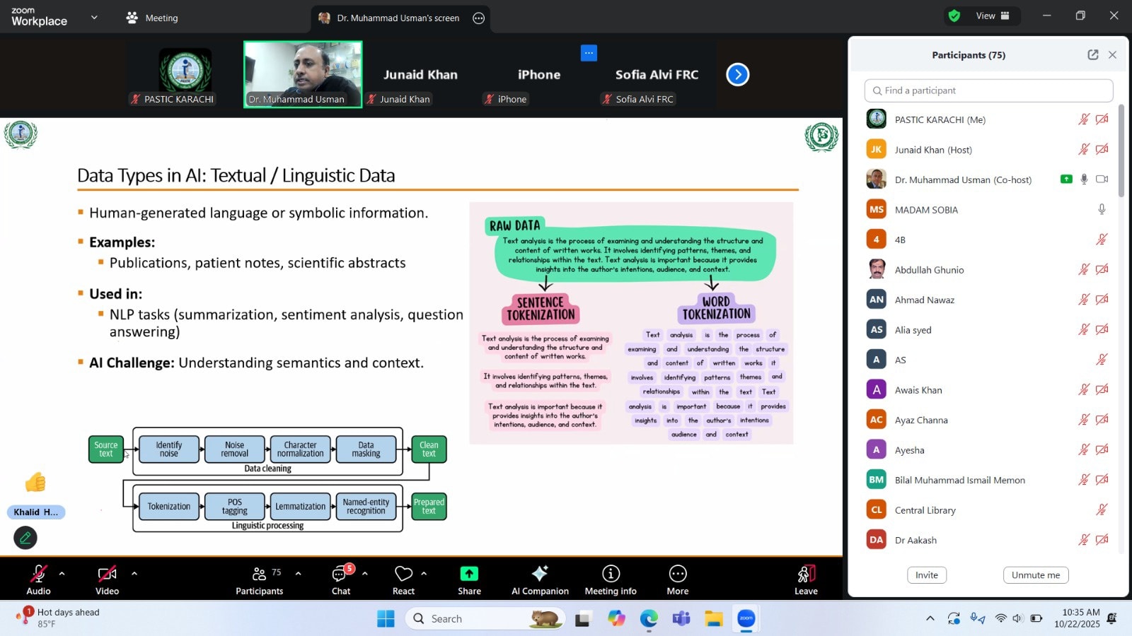 Report on Webinar: Foundations of AI – Unlocking the Power of Data, Algorithms, and Discovery held on 22nd October 2025